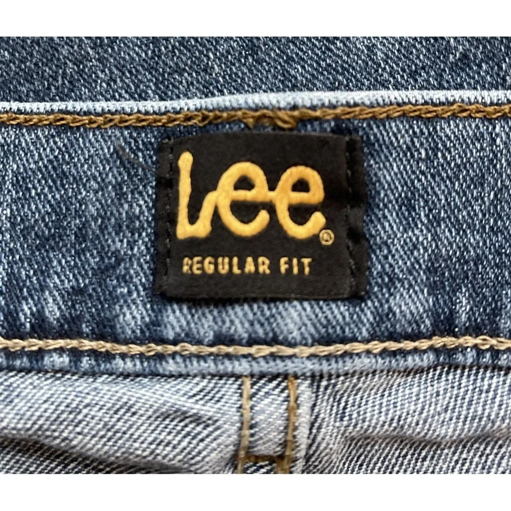 Lee Jeans Men's 42x29 Blue Relaxed Fit Straight Leg 100% Cotton Denim Pants